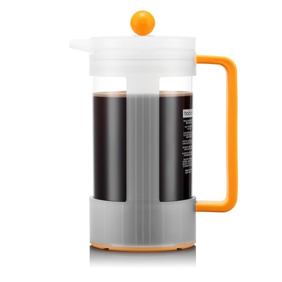 NWOB bodum Bean Sustainable Coffee Press 8 cup, 34 oz with Yohki Lid, Yellow - Picture 2 of 3